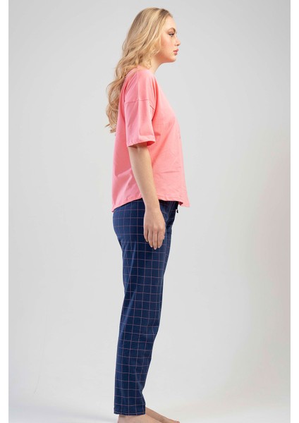 Pamuklu Düşük Omuzlu Kısa Kol Pijama Takım fırsatları