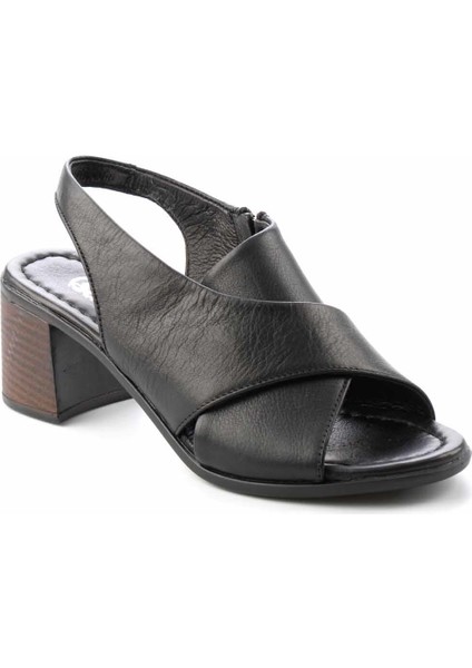 Siyah Leather Kadın Klasik Topuklu Ayakkabı K055864528 modelleri
