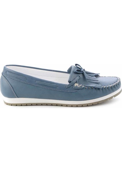 Kot Mavi Leather Kadın Loafer Ayakkabı K015296207 fiyatları