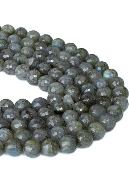 10 mm Faset Kesim Labradorit Taşı Dizi