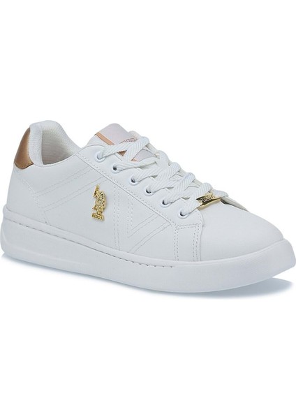 Beyaz Suni Deri Kadın Günlük Spor Ayakakbı