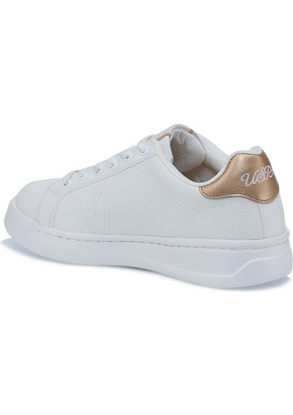 Beyaz Suni Deri Kadın Günlük Spor Ayakakbı modelleri