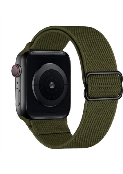 Apple Watch Uyumlu Saat Bandı ( 42-44-45 Mm)Ayarlanabilir Tokalı Elastik Rahat Şık Kordon