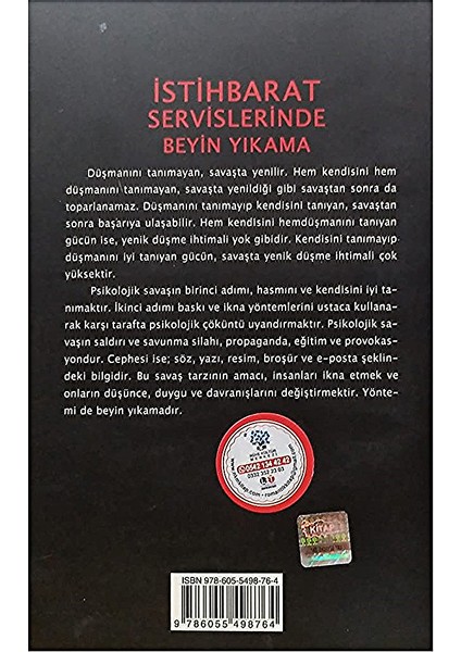 İstihbarat Servislerinde Beyin Yıkama - Tahir Yörükoğlu