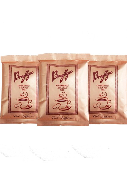 Orta Kavrulmuş Mehşur Denizli Brezilya Türk Kahvesi 100 gr 3'lü Paket