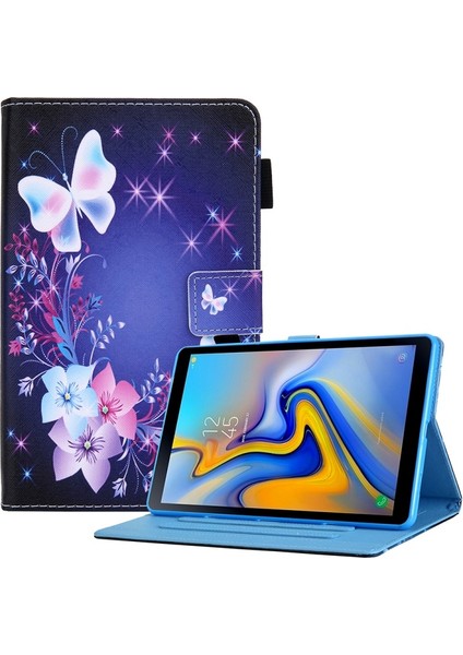 Galaxy Tab A7 Lite 8.7 (2021) Için Desenli Baskılı Stand Kapaklı Kart Yuvalı Tablet Kılıfı - T220 / T225 (Yurt Dışından)