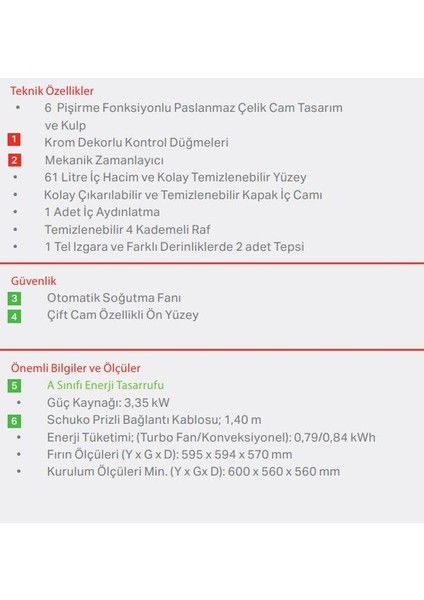 Ankastre Fırın BO S6433 I