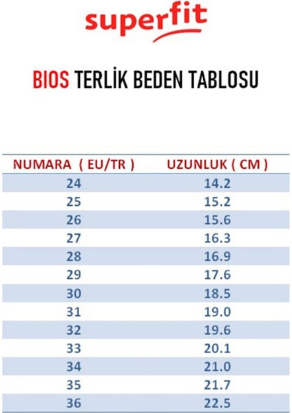 Bios Çocuk Mantar Taban Terlik