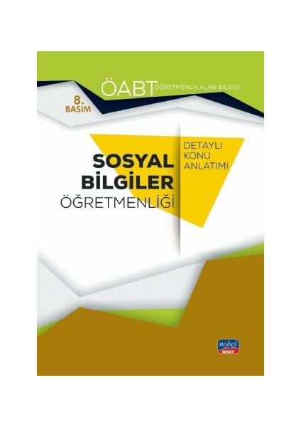 Öabt Sosyal Bilgiler Öğretmenliği - Öğretmenlik Alan Bilgisi - Detaylı Konu Anlatımı