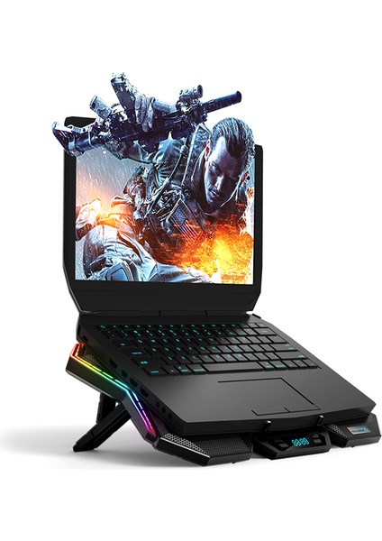 Coolcold K40 Rgb Laptop Soğutucu 6 Fanlı Soğutma Standı
