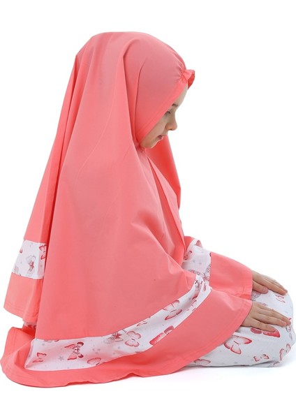 Kız Çocuk Namaz Elbisesi Eteği Kelebek Baskılı fırsatları