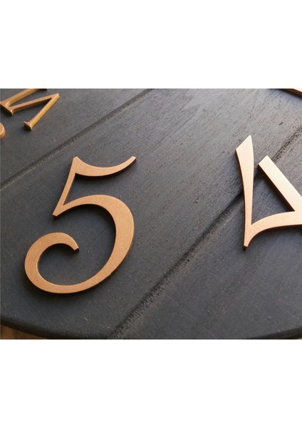 Antrasit Renkli Yuvarlak Duvar Saati Çap 50 cm fırsatları