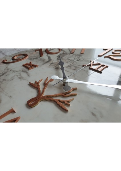 Mermer Desenli Duvar Saati Çap 38 cm - Çap 50 cm - Çap 80 cm fırsatları