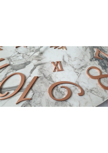 Mermer Desenli Duvar Saati Çap 38 cm - Çap 50 cm - Çap 80 cm indirimleri