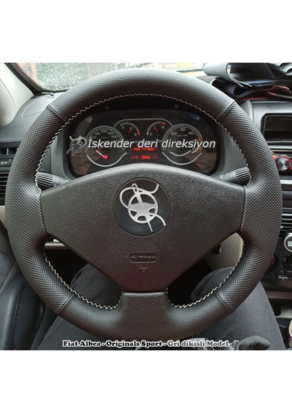 Fiat Albea 2005 - 2012 Tam Uyumlu Spor Deri Direksiyon Kılıfı modelleri