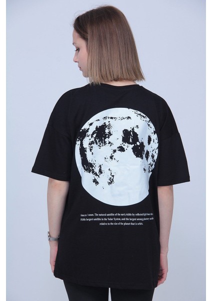 The Moon Sırt Baskılı Tshirt