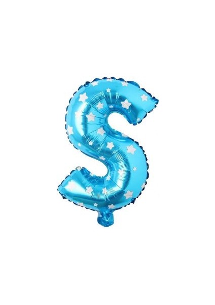 16 Inç Mavi Harf Balon S
