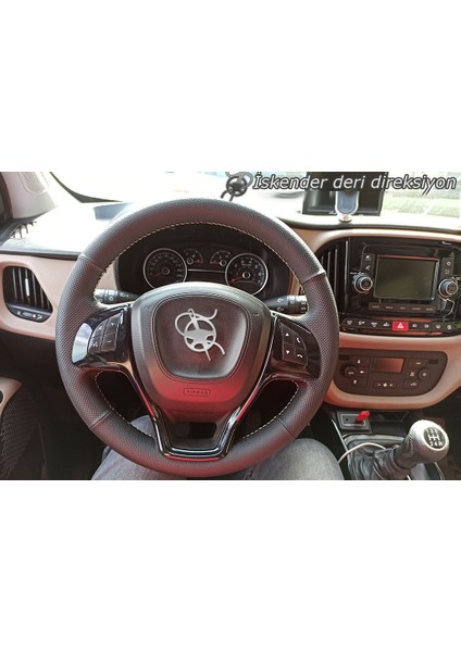 Fiat Doblo D4 2015 - 2022 Tam Uyumlu Deri Direksiyon Kılıfları modelleri