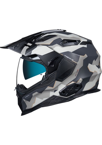 X.wed 2 Hıll End Mat Gri-Kum Kask