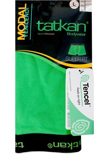 Erkek Likralı Modal Boxer