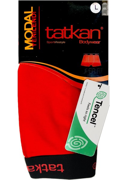 Erkek Likralı Modal Boxer