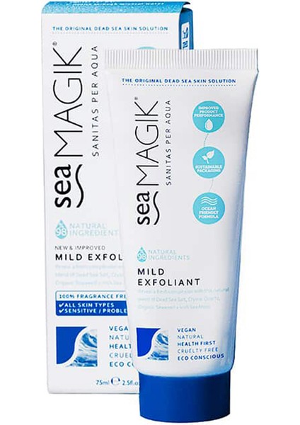 Dead Sea Mild Hassas Exfoliant Partiküllü Yumuşak Peeling Cream 75 ml