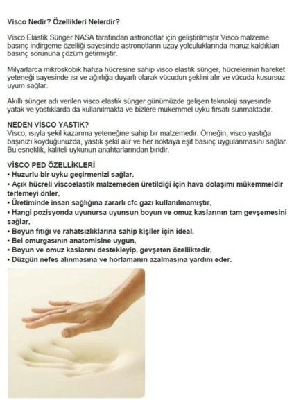 Visco Ortopedik Yatak Pedi Yatak Şiltesi Visco fiyatları