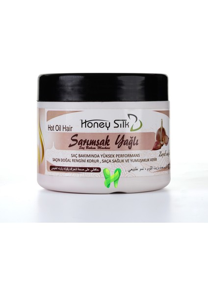 Honey Silk Bal Özlü ve Sarımsak Yağlı Saç Bakım Maskesi 500 gr