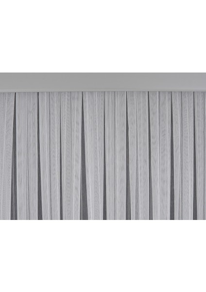 Keten Mat Zemin Çizgili Seyran Desen Yeni Sezon Kırışmaz Tül Perde 1x3 Sık Pileli fırsatları