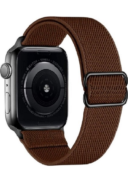 Apple Watch Uyumlu Saat Bandı ( 42-44-45 Mm)Ayarlanabilir Tokalı Elastik Rahat Şık Kordon