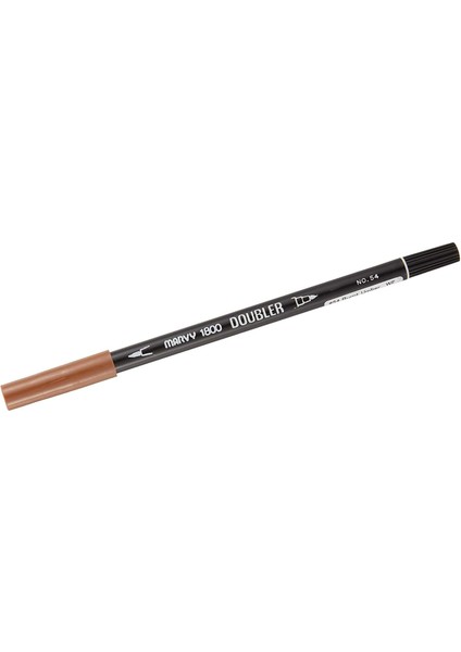 Çift Uçlu Brush Pen Fırça Keçeli Kalem Markör Yanık Ombra 1800-54