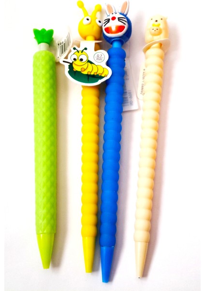 4'lü Perfect 07 Uçlu Veratil Kalem - Kutup Ayısı, Süper Tavşan, Ananas, Tırtıl