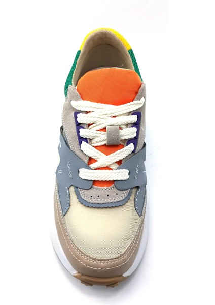 Bej Kadın Sneaker Spor Ayakkabı
