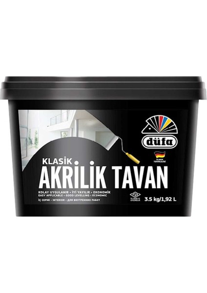 Akrilik Klasik Tavan Boyası Beyaz 3.5 kg