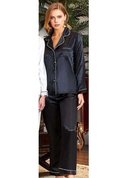 Jeremi 6526 2'li Çeyizlik Ipek Saten Pijama Takımı fırsatları