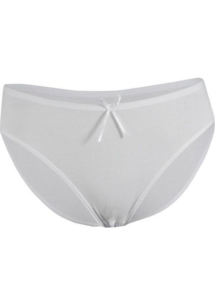 Yıldız 3910 Beyaz Likralı Bambu Kadın Bikini Külot