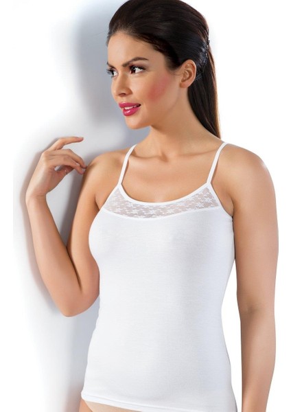 Lüx Drm 3610 Bamboo Dantelli Ip Askılı Atlet modelleri