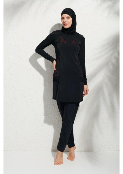 Pierre Cardin 191913 Uzunkollu Aplikeli Tesettür Mayo