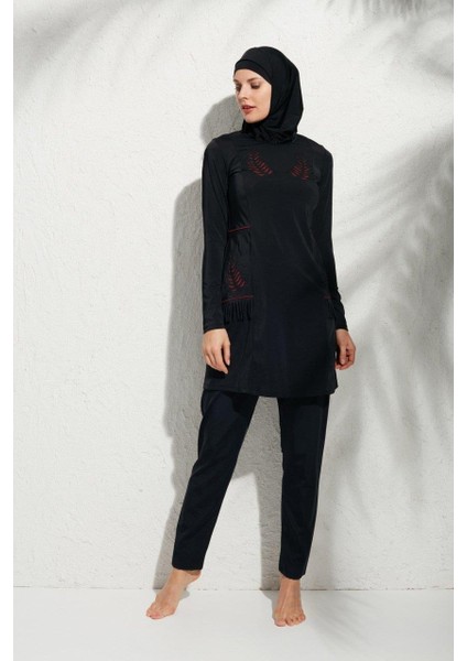 Pierre Cardin 191913 Uzunkollu Aplikeli Tesettür Mayo