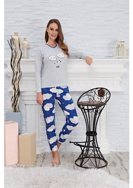 Yeni Çelebi 502 Kadın Uzun Kollu Pijama Takımı