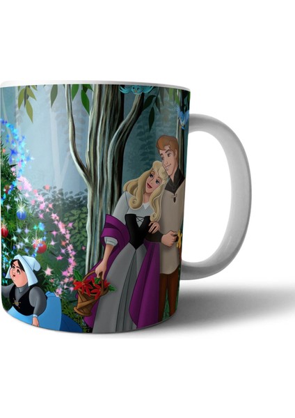 Uyuyan Güzel Aurora - Sleeping Beauty Kupa Bardak Model 1
