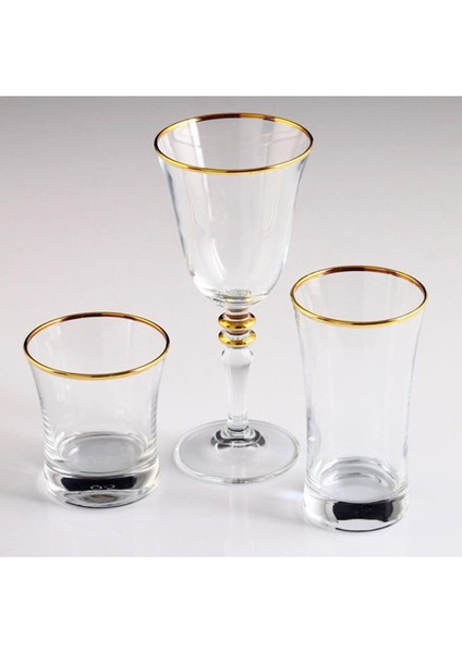 Altın Kristal 18 Parça Sofra Takımı