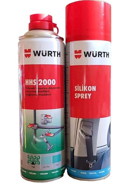 Silikon Sprey 500 ml + Yağlama Sprey Hhs 2000 500 ml