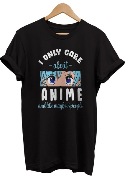 Anime Kız Baskılı %100 Pamuk Oversize T-Shirt