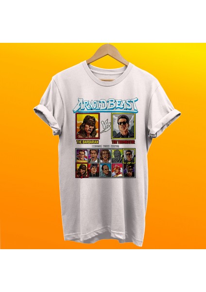 Arnold Schwarzenegger Baskılı %100 Pamuk Oversize T-Shirt