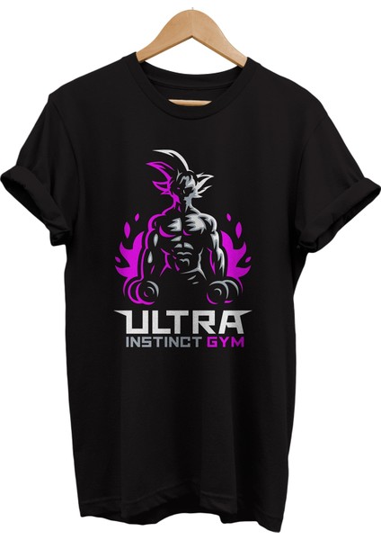 Dragon Ball Gym Baskılı %100 Pamuk Oversize T-Shirt Büyük Beden Tişört