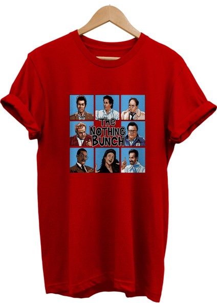 Seinfield Baskılı %100 Pamuk Oversize T-Shirt Büyük Beden Tişört