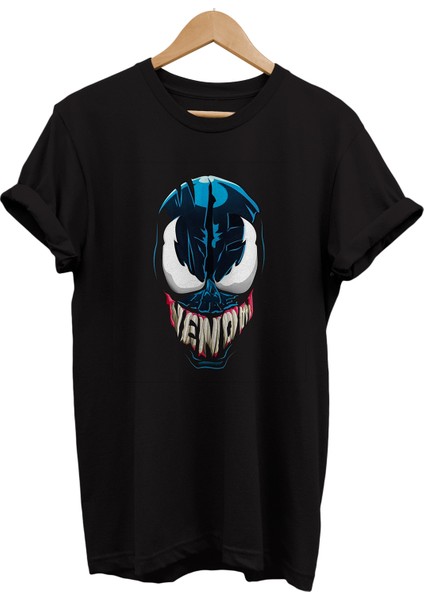 Venom Baskılı %100 Pamuk Oversize T-Shirt