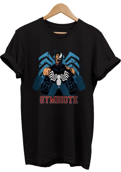 Venom Baskılı %100 Pamuk Oversize T-Shirt Büyük Beden Tişört