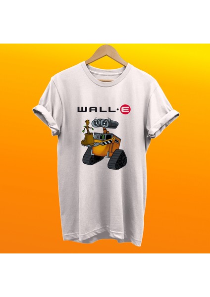 Wall-E Baskılı %100 Pamuk Oversize T-Shirt Büyük Beden Tişört
